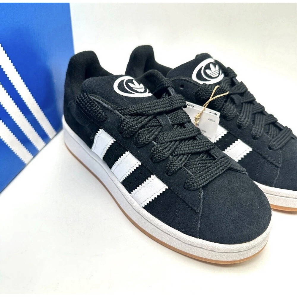 Adidas Campus 00s j Black White Gum Youth shoes HQ6638 Size 5 Youth 6 Women